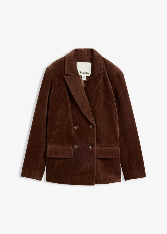Blazer en velours c&ocirc;tel&eacute;, bonprix