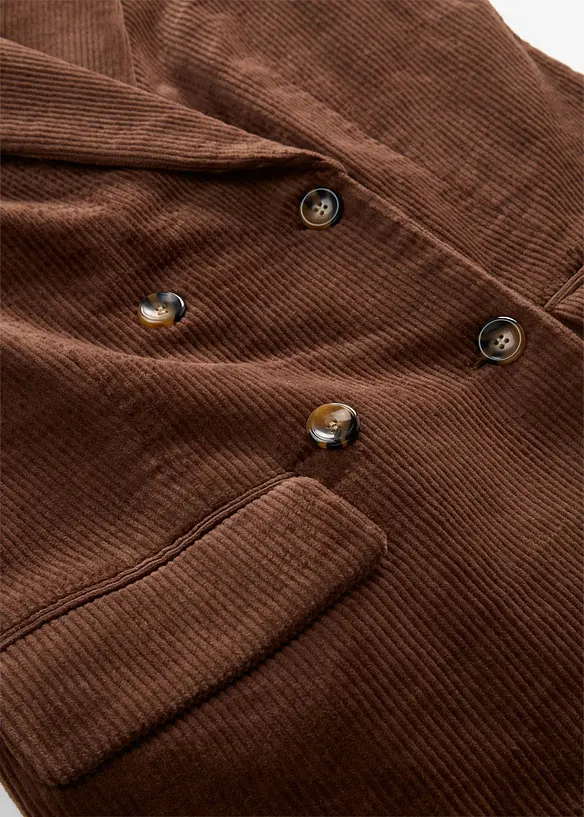 Blazer en velours c&ocirc;tel&eacute;, bonprix