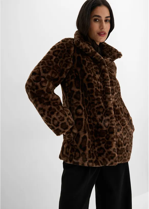 Veste en peluche, bonprix