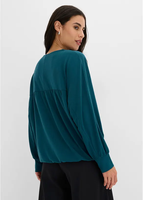 T-shirt &agrave; manches chauve-souris en viscose, bonprix