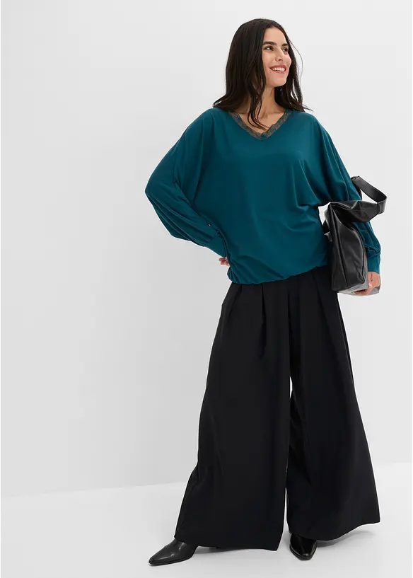 T-shirt &agrave; manches chauve-souris en viscose, bonprix