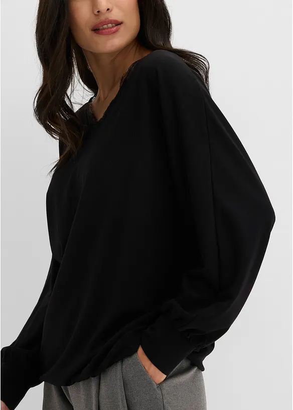 Fledermausshirt aus Viskose, bonprix