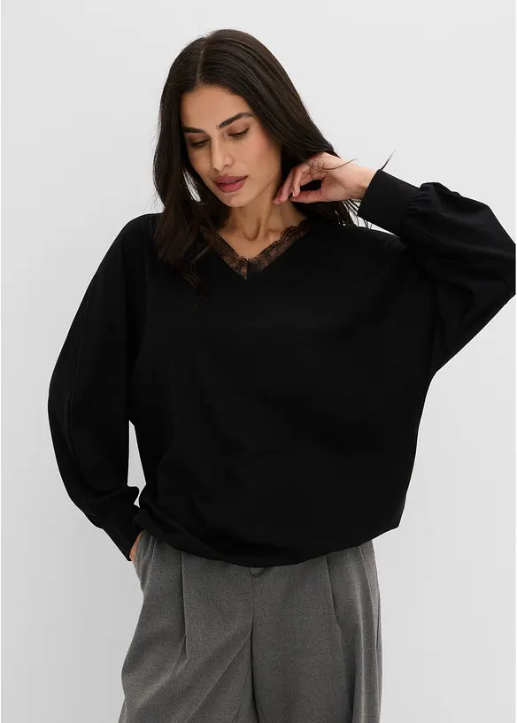 Fledermausshirt aus Viskose, bonprix