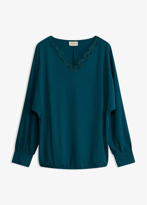 T-shirt &agrave; manches chauve-souris en viscose, bonprix