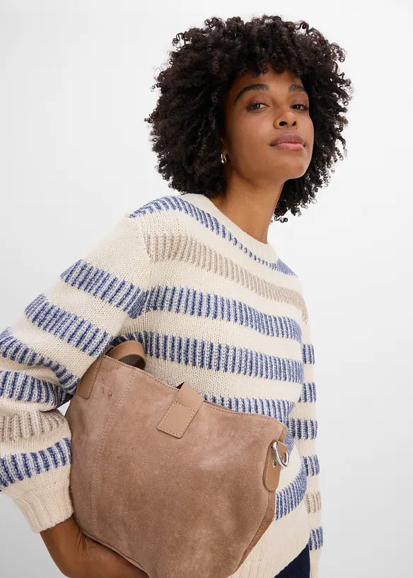 Pull en maille textur&eacute;e, bonprix