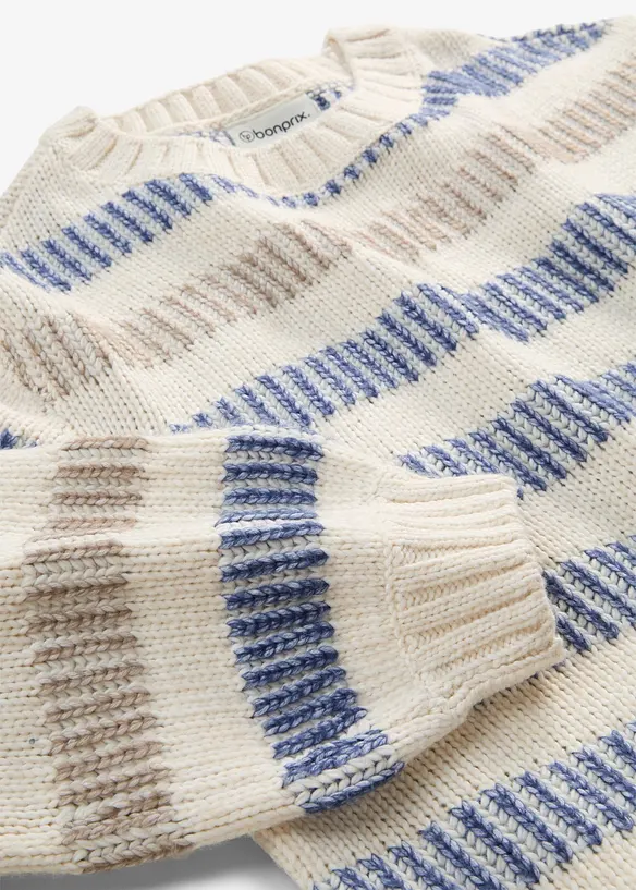 Pull en maille textur&eacute;e, bonprix