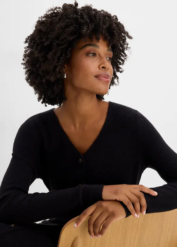 Strickkleid mit Knopfleiste, bonprix