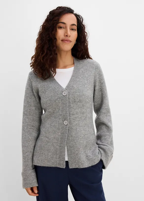 Gilet cintr&eacute; en fine maille, bonprix