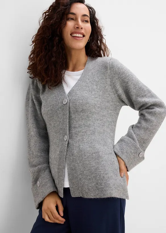 Gilet cintr&eacute; en fine maille, bonprix