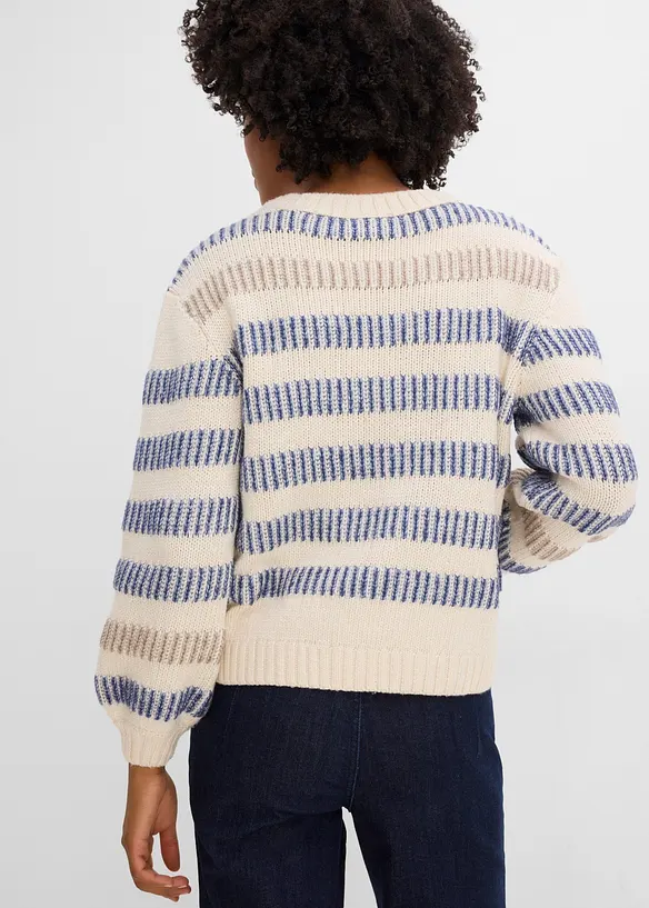 Pull en maille textur&eacute;e, bonprix