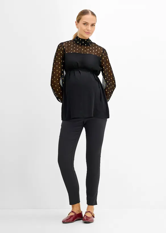 Blouse de grossesse festive &agrave; manches transparentes, bonprix
