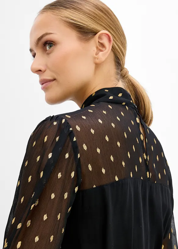 Blouse de grossesse festive &agrave; manches transparentes, bonprix
