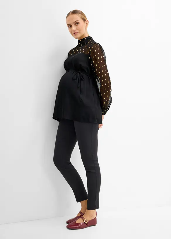 Blouse de grossesse festive &agrave; manches transparentes, bonprix