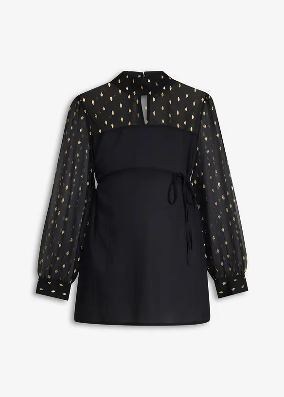 Blouse de grossesse festive &agrave; manches transparentes, bonprix