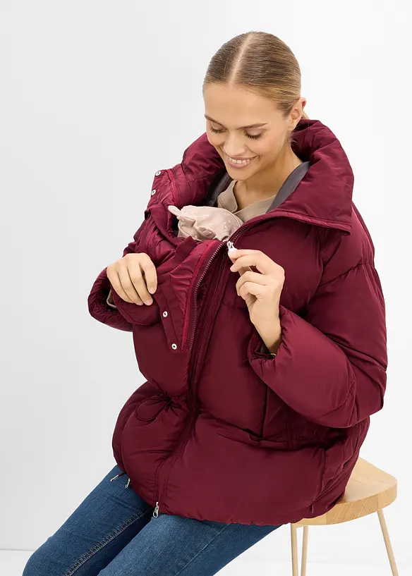 Doudoune de grossesse oversize 3 en 1 avec empi&egrave;cement de portage, bonprix