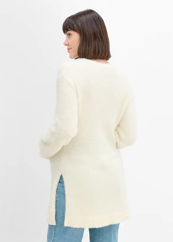 Pull de grossesse 2en1 effet peluche avec fentes d&rsquo;allaitement, bonprix