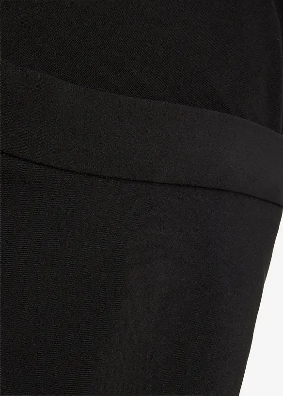 Elastische Umstandshose mit B&uuml;gelfalten, Wide Leg, bonprix