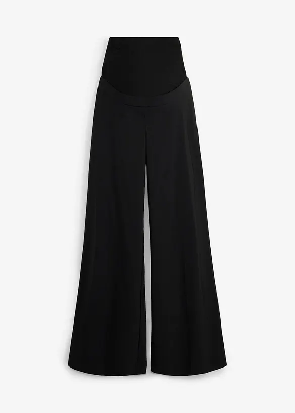 Elastische Umstandshose mit B&uuml;gelfalten, Wide Leg, bonprix