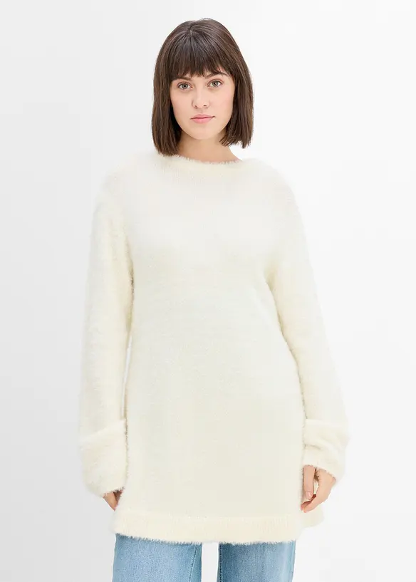 Pull de grossesse 2en1 effet peluche avec fentes d&rsquo;allaitement, bonprix