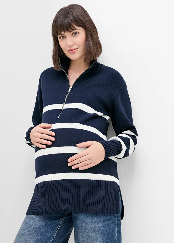 Pull camionneur de grossesse et d&rsquo;allaitement, 100% coton, bonprix