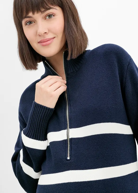 Pull camionneur de grossesse et d&rsquo;allaitement, 100% coton, bonprix