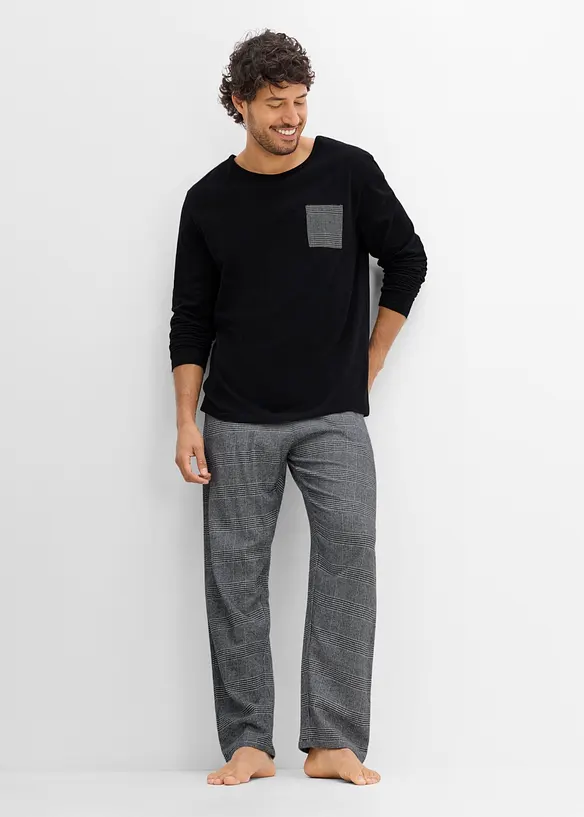 Pyjama avec pantalon en flanelle, bonprix