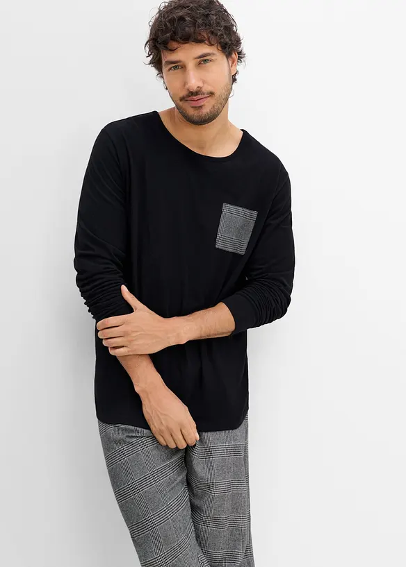 Pyjama avec pantalon en flanelle, bonprix