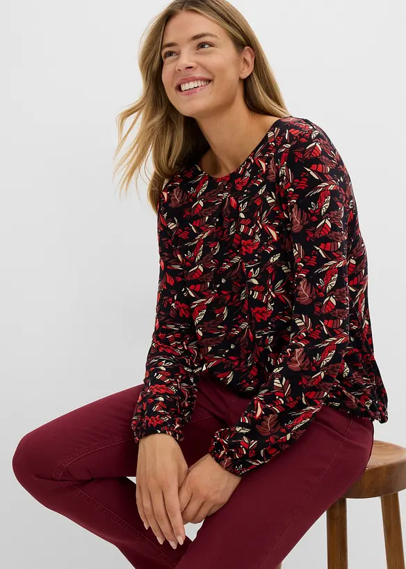 Shirt aus flie&szlig;ender Viskose, bonprix