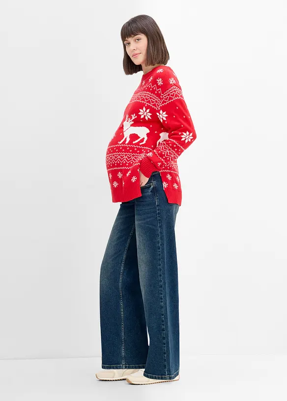 Jean de grossesse en coton, Wide Leg, bonprix