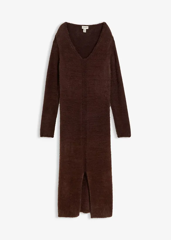 Midi-Strickkleid aus Hairy Knit, bonprix