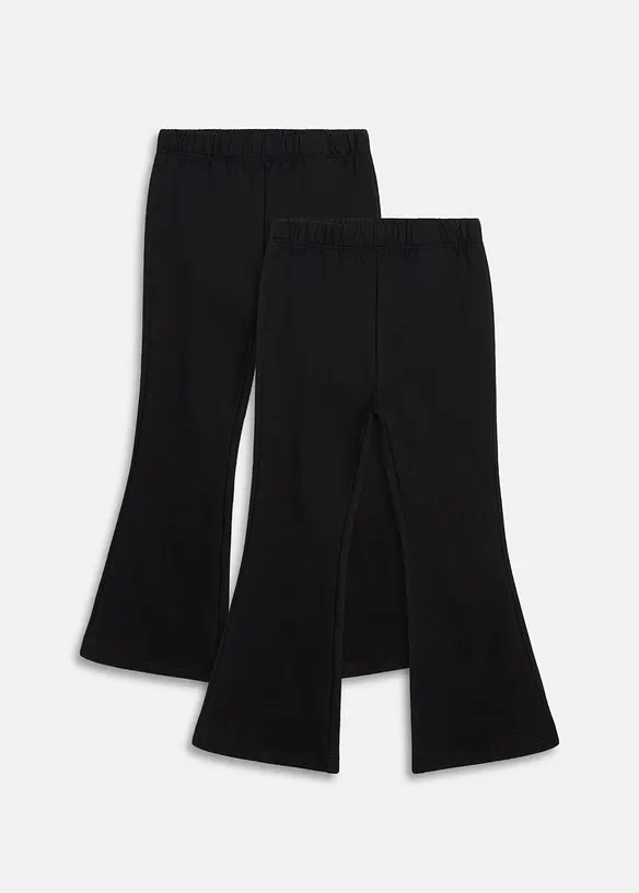 Lot de 2 leggings Bootcut thermiques, bonprix