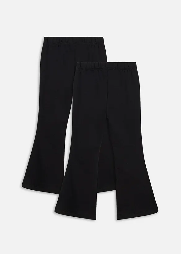 Lot de 2 leggings Bootcut thermiques, bonprix