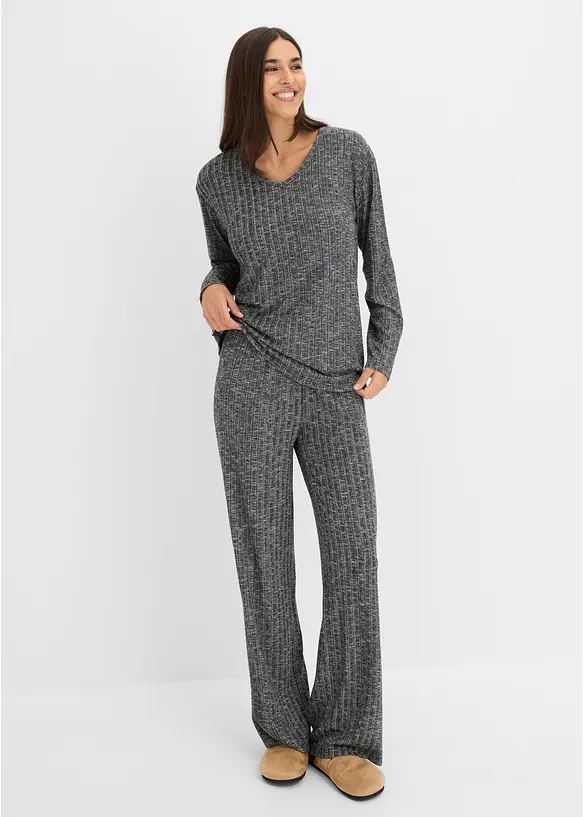 Loungewear Hausanzug aus Rippe, bonprix