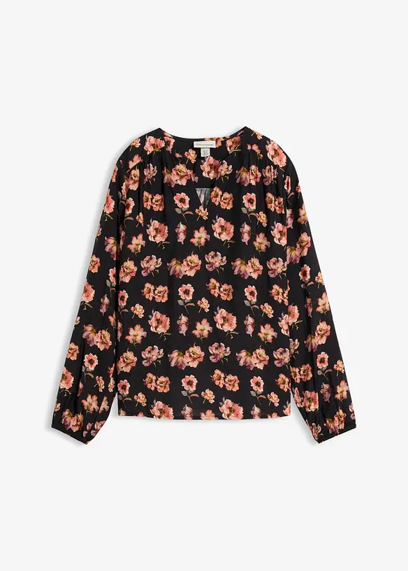 Bluse aus flie&szlig;endem Viskose-Mix, bonprix
