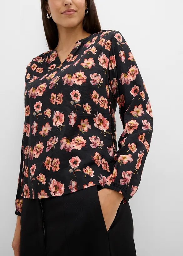 Bluse aus flie&szlig;endem Viskose-Mix, bonprix
