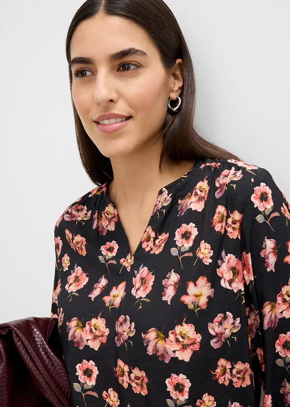 Bluse aus flie&szlig;endem Viskose-Mix, bonprix