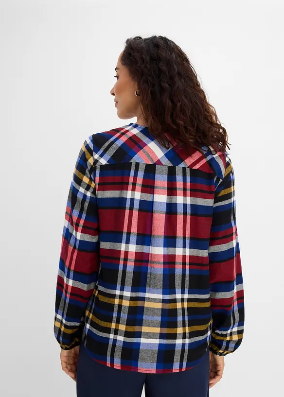 Flanell-Tunika aus reiner Bio-Baumwolle, bonprix