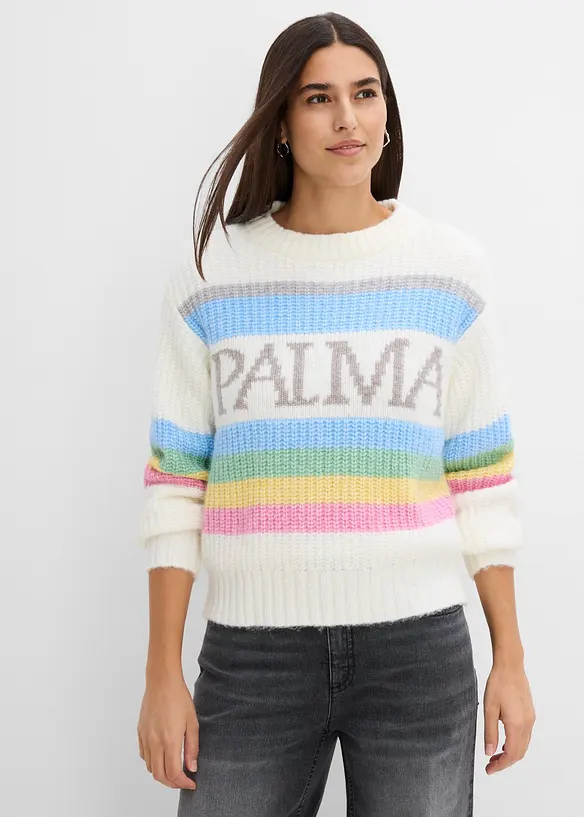 Pull avec laine, bonprix