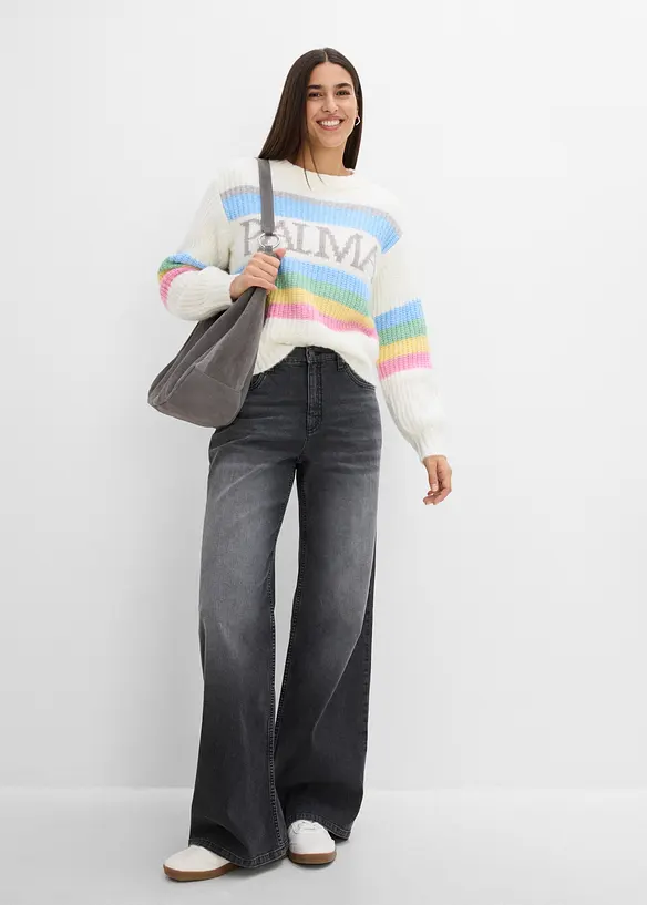Pull avec laine, bonprix