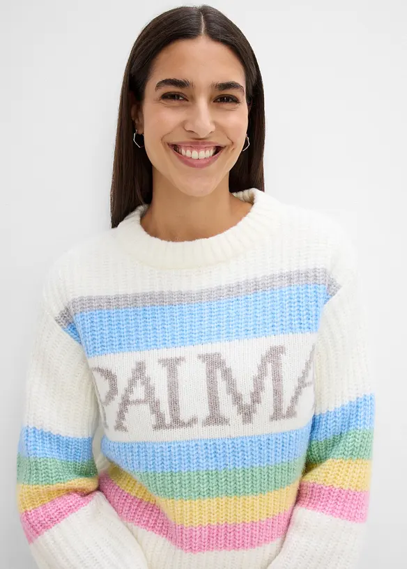 Pull avec laine, bonprix