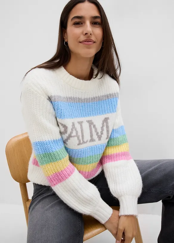 Pull avec laine, bonprix