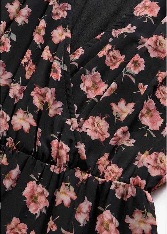 Bedrucktes Midi-Chiffonkleid, bonprix