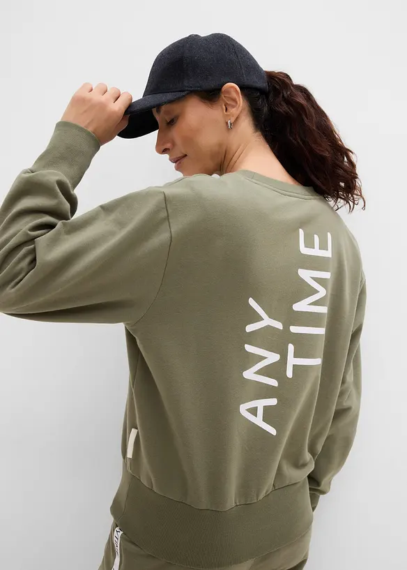 Sweat oversize doux en coton majoritaire, bonprix