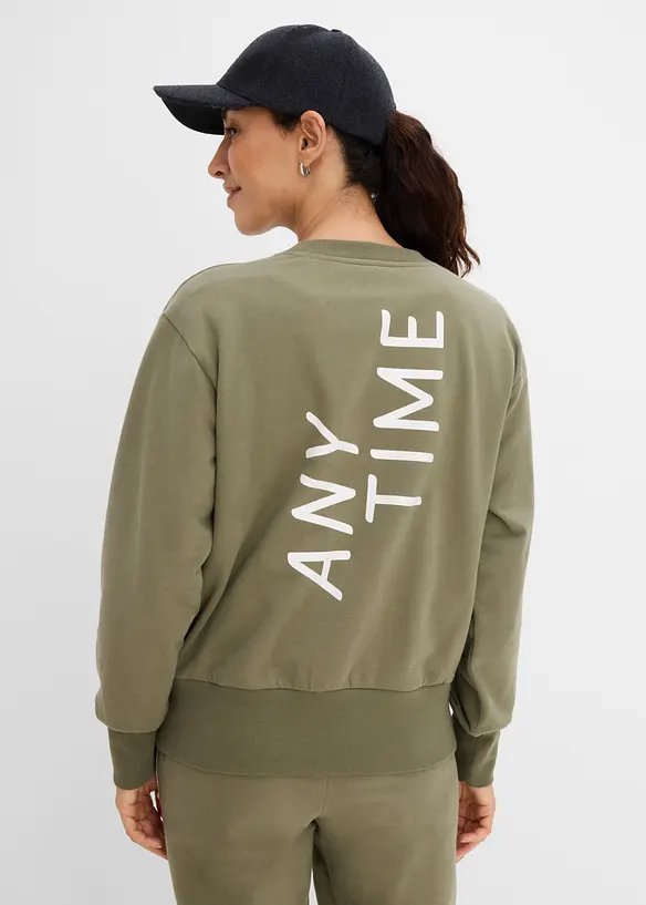 Sweat oversize doux en coton majoritaire, bonprix