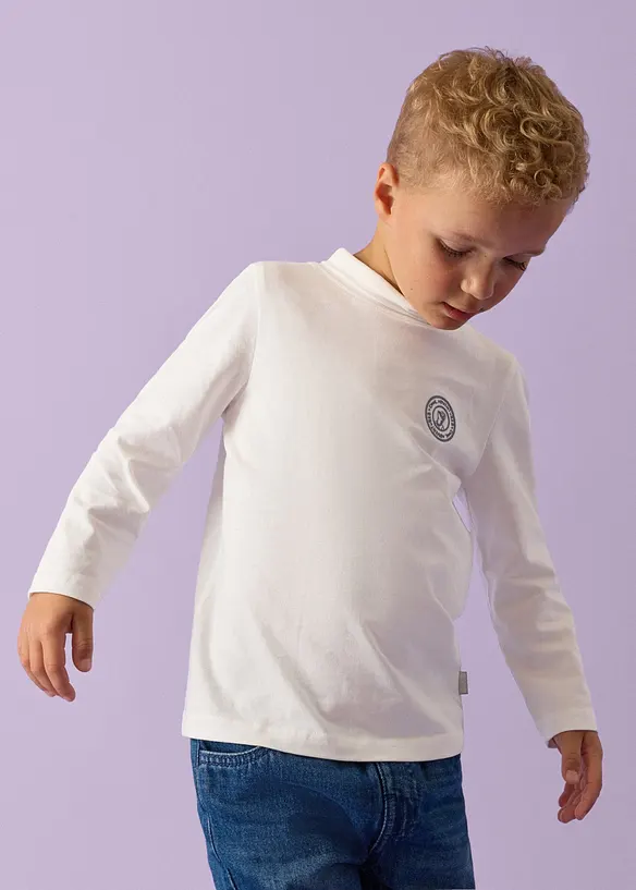 Lot de 2 T-shirts col roul&eacute; en coton doux, Lurchi