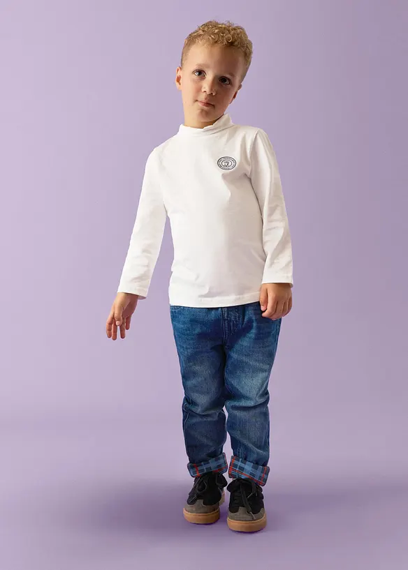 Lot de 2 T-shirts col roul&eacute; en coton doux, Lurchi