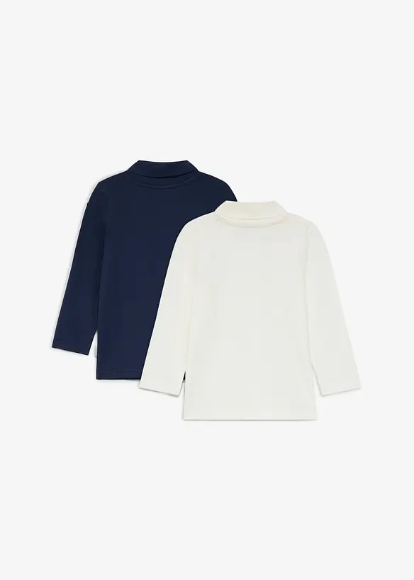 Lot de 2 T-shirts col roul&eacute; en coton doux, Lurchi