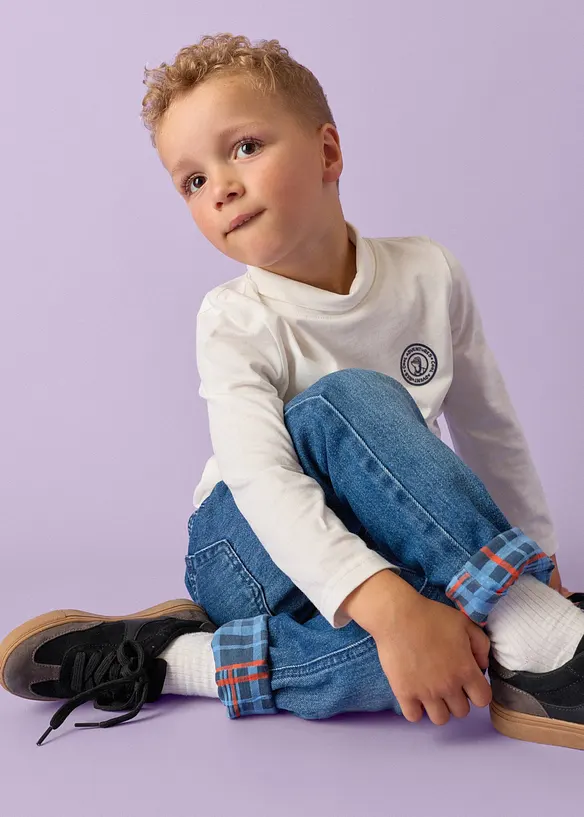 Lot de 2 T-shirts col roul&eacute; en coton doux, Lurchi