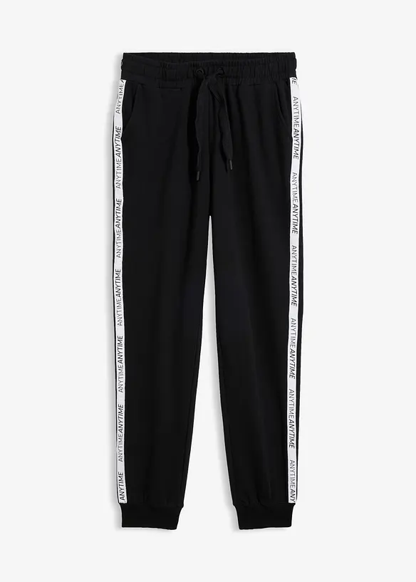 Pantalon de jogging doux en coton m&eacute;lang&eacute;, bonprix