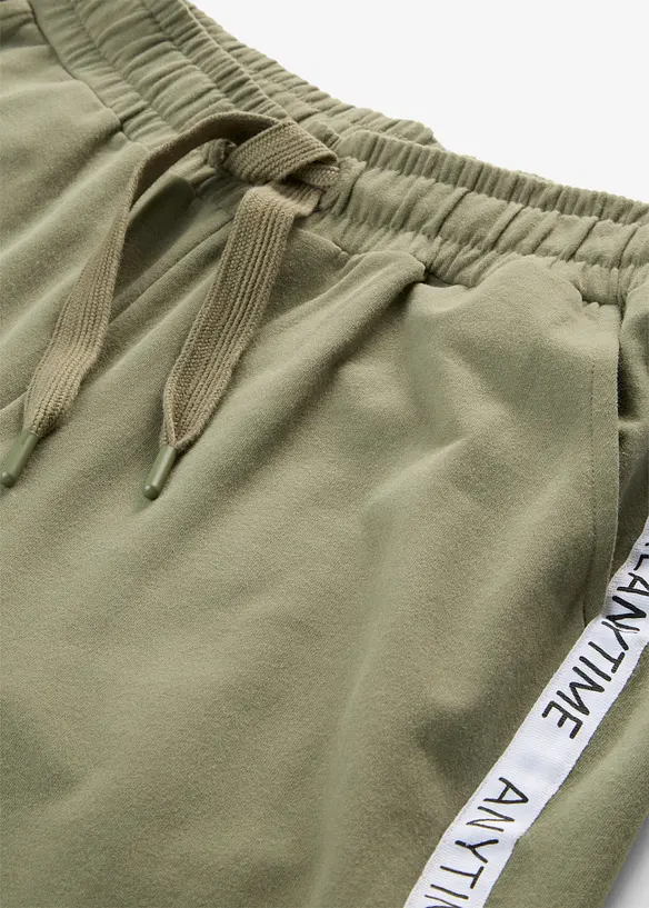 Pantalon de jogging doux en coton m&eacute;lang&eacute;, bonprix